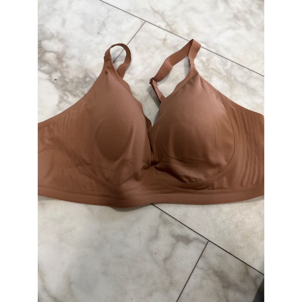 Seamless Wireless Comfort Bra Tan Nude Molded Cups 3XL